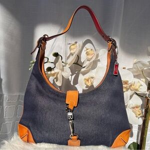 Coach vintage denim mini Hampton- EUC !!